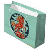 Grand Sac Cadeau Year of the Fire Horse (Devant Angle)