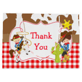 Grand Sac Cadeau Yeehaw Cowboy Occidental Anniversaire (Dos)