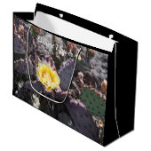 Grand Sac Cadeau Yellow cactus (Devant Angle)