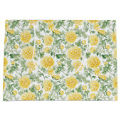 Grand Sac Cadeau Yellow Marigold Flowers Bridal Shower (Devant)