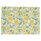 Grand Sac Cadeau Yellow Marigold Flowers Bridal Shower (Dos)