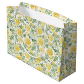 Grand Sac Cadeau Yellow Marigold Flowers Bridal Shower (Dos Angle)