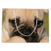 Grand Sac Cadeau Yeux d'un chiot mignon de bouledogue français (Dos)