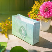 Grand Sac Cadeau Yoga Studio Instructeur Méditation Pose Bodhi Leaf