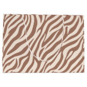 Grand Sac Cadeau Zebra Print-Mocha Mousse (Dos)