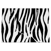 Grand Sac Cadeau Zebra Stripe Motif (Devant)