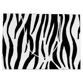 Grand Sac Cadeau Zebra Stripe Motif (Dos)