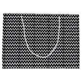 GRAND SAC CADEAU ZIG ZAG NOIR ET BLANC (Dos)
