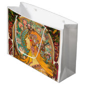 Grand Sac Cadeau Zodiac, Mucha (Devant Angle)