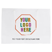 Grand sac d'achat en papier qui peut être customis (Dos)