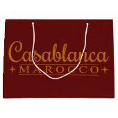 Grand sac de cadeau de Casablanca Marocco (Devant)