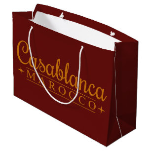 Grand sac de cadeau de Casablanca Marocco