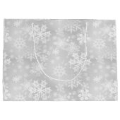 Grand sac de cadeau de flocons de neige (Dos)