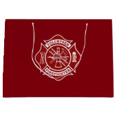 Grand sac de cadeau de sapeur-pompier volontaire (Devant)