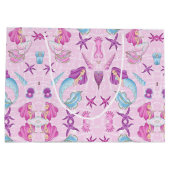 Grand sac de cadeau de sirène (Dos)