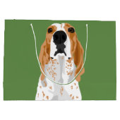 Grand sac de cadeau de tête de Coonhound de (Dos)