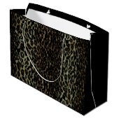 Grand sac de cadeau d'empreinte de léopard (Dos Angle)