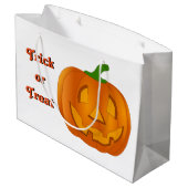 Grand sac d'Halloween Citrouille (Dos Angle)