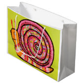 Grand sac fait sur commande de cadeau avec (Devant Angle)