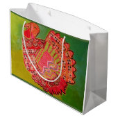 Grand sac fait sur commande de cadeau avec la (Dos Angle)