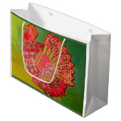 Grand sac fait sur commande de cadeau avec la (Devant Angle)