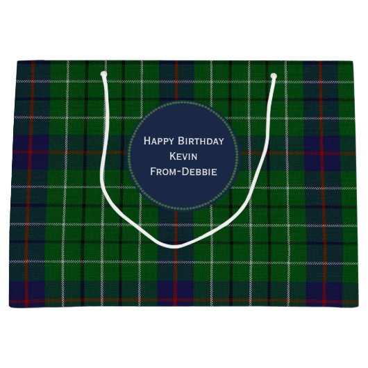 Grand sac fait sur commande de cadeau de clan de (Devant)