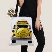 Grand sac fourre-tout à autobus scolaire (De près)