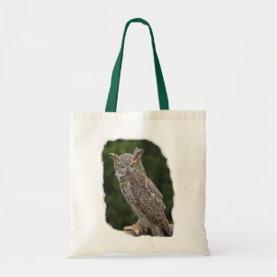Grand sac fourre-tout à hibou à cornes