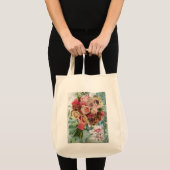Grand Sac fourre-tout avec Roses et Champagne (Devant (produit))
