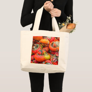 Grand sac fourre-tout citrouille coloré