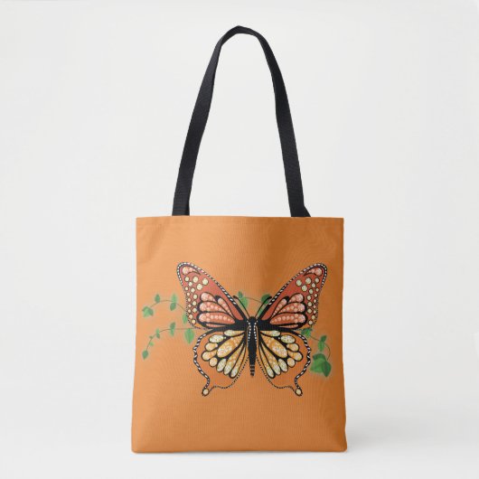 Grand Sac fourre-tout de conception de papillon Mo (Devant)