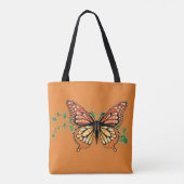 Grand Sac fourre-tout de conception de papillon Mo (Dos)
