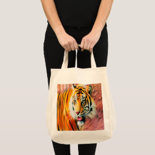 Grand Sac fourre-tout de tigre