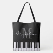 Grand sac fourre-tout d'épaule monogramme avec tou (Dos)