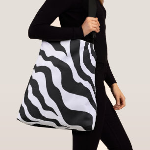 Grand Sac fourre-tout d'impression Zebra