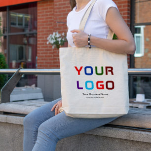 Grand Sac fourre-tout en coton personnalisé avec l