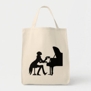 Grand sac fourre-tout Joueur de piano