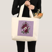 Grand Sac Fourre-tout Jumbo - Bouquet de Violettes (Devant (produit))