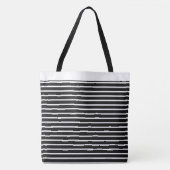 Grand sac fourre-tout rayé (Devant)