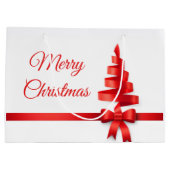 Grand sac personnalisé de cadeau de Noël (Dos)