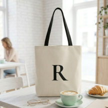 Grand sac toile avec nom personnalisé