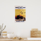 GRAND SALT LAKE Southern Pacific Ancienne affiche  (Cuisine)