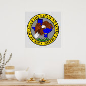 Grand sceau de la tribu Lipan Apache Poster (Cuisine)