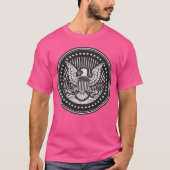 Grand sceau des États-Unis Wow T-shirt rose (Devant)