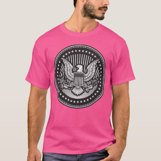 Grand sceau des États-Unis Wow T-shirt rose