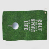 Grand score avec serviettes de golf personnalisées (Horizontal)