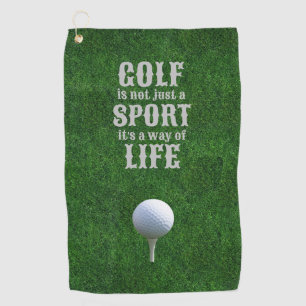 Grand score avec serviettes de golf personnalisées
