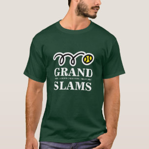 Grand Slams tennis t-shirt voor mannen, vrouwen en