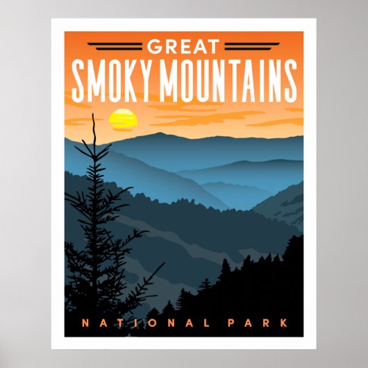 Grand Smoky Mountains National Park Affiche de voy (Devant)
