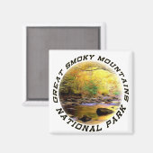 Grand Smoky Mountains NP Magnet ou Dessous de verr (Recto/Verso)